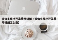 微信小程序開發(fā)費用明細(xì)（微信小程序開發(fā)費用明細(xì)怎么查）