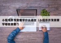 小程序開發(fā)需要學(xué)什么語(yǔ)言（小程序開發(fā)需要學(xué)哪些需要?）